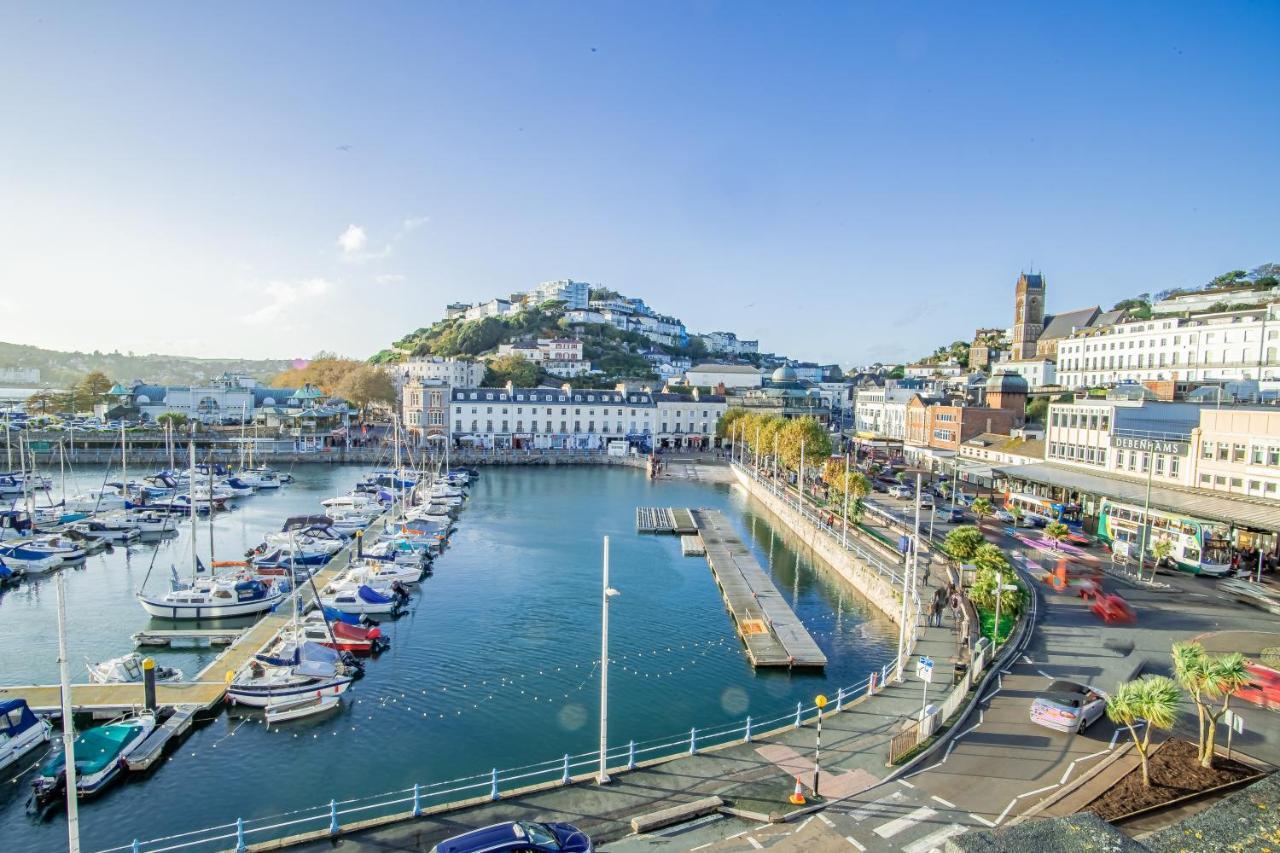 Elegant Fresh Spacious Two Bed Apartment - Juliet Balcony - Sea, Marina, Harbour Views, English Riviera Clock Tower Torquay Ngoại thất bức ảnh